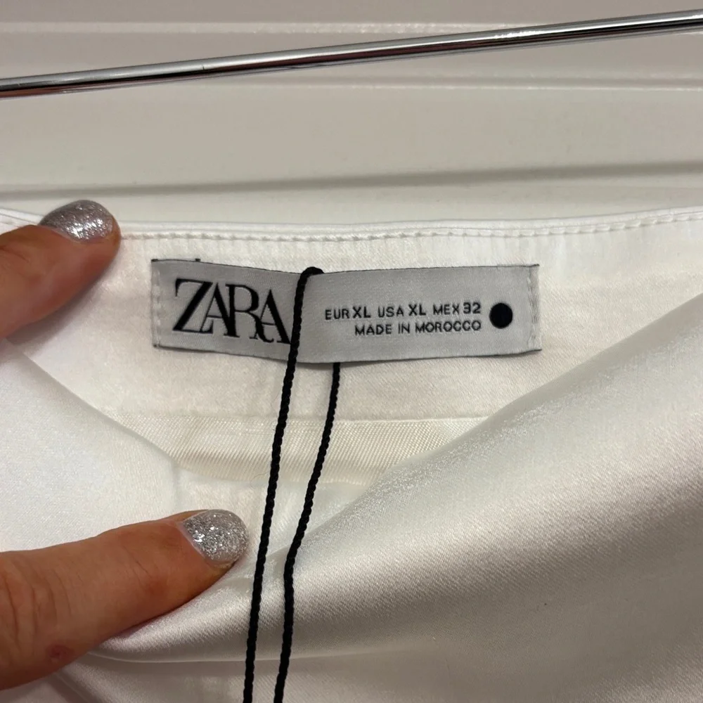 Zara White Mini Skirt